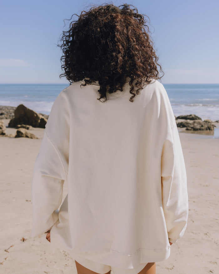 Unisex Oversized Crew - Sand