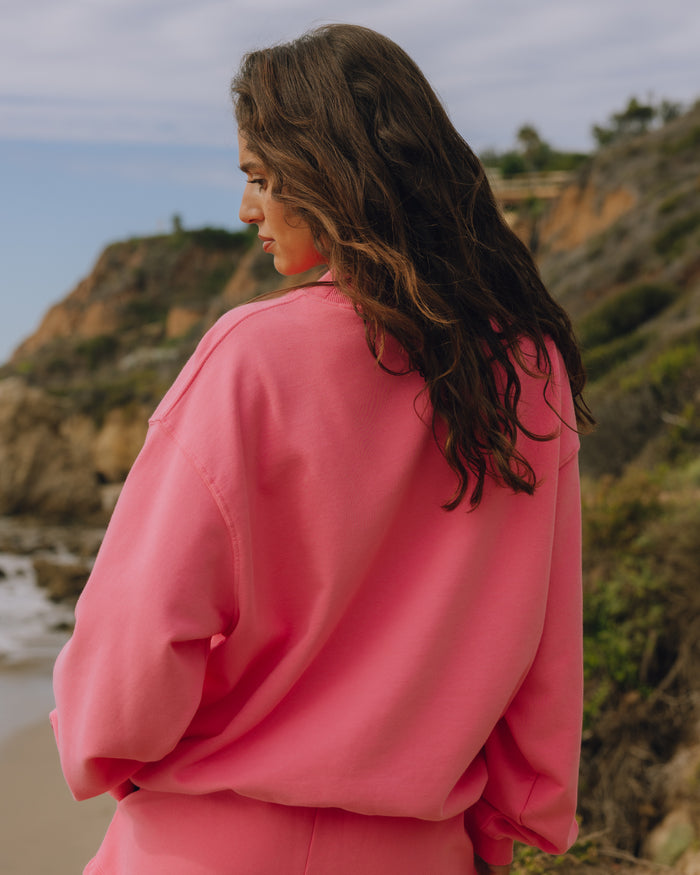 Oversized Vintage Sport Crew - Cheeks with Monochrome Patch