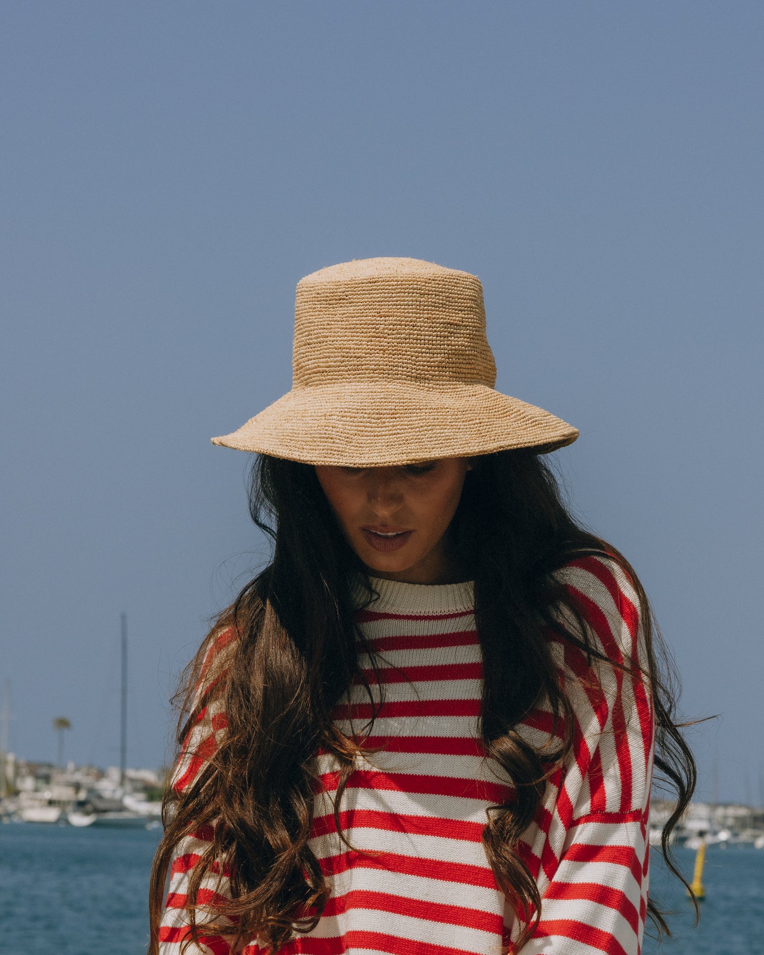 Daily Drills Summer Bucket Hat - Natural Straw Summer Bucket Hat – shopdailydrills main image 2