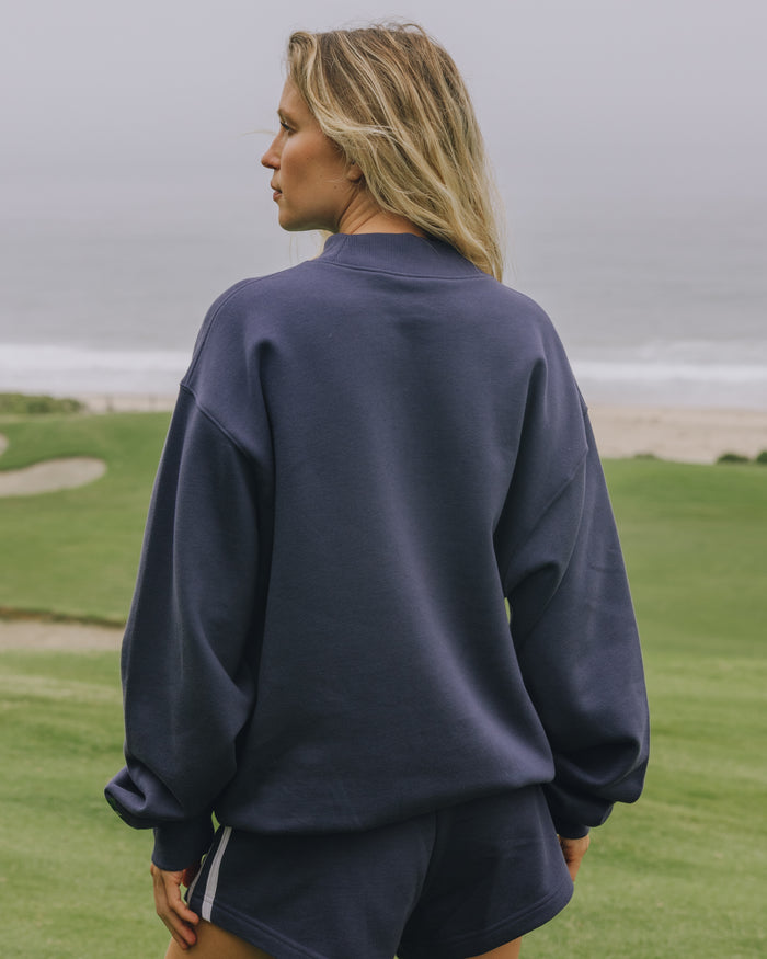 Fleece Vintage Athletics Crew - Navy