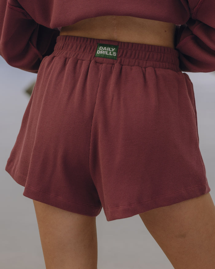 Thermal Resort Shorts - Wine