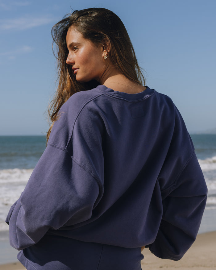 Unisex Oversized Crew - Navy