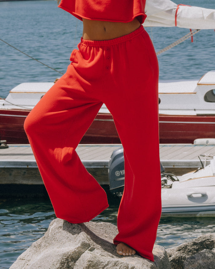 Beach Knit Resort Pants - Heart