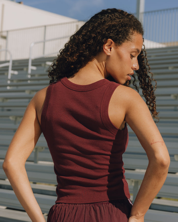 Logo Ribbed Tank - Bodega