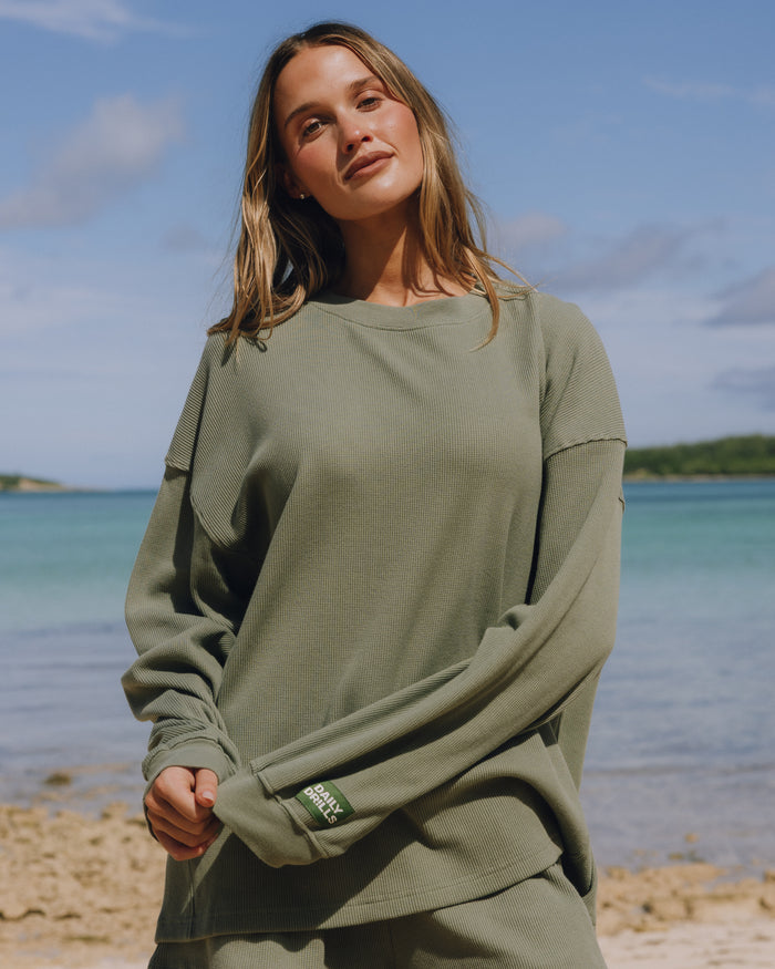 Oversized Thermal - DD Green