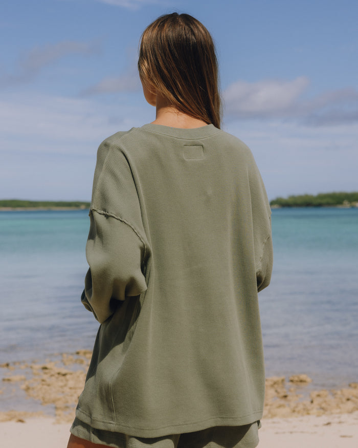 Oversized Thermal - DD Green