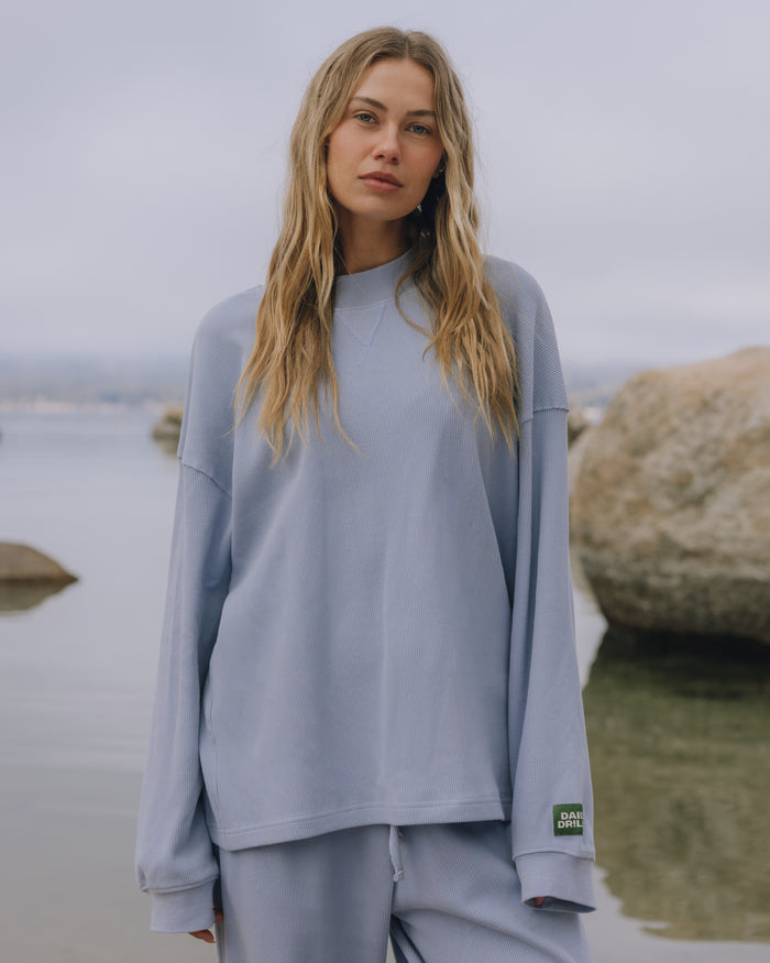 Oversized Vintage Thermal - Mist