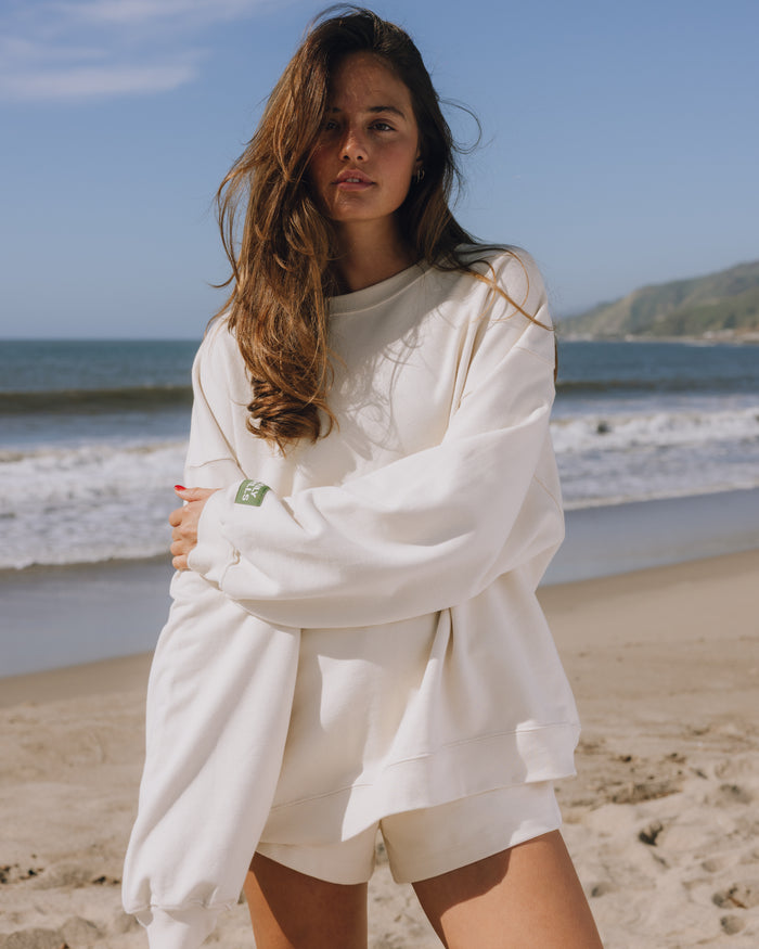 Unisex Oversized Crew - Sand