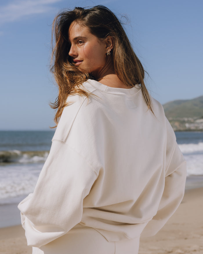 Unisex Oversized Crew - Sand