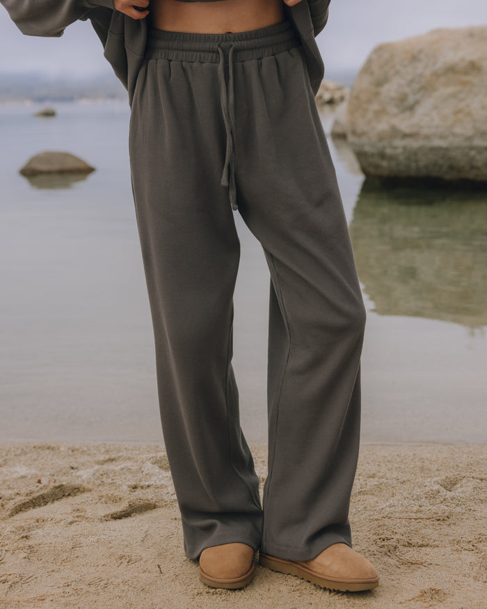 Thermal Resort Pants - Vintage Black