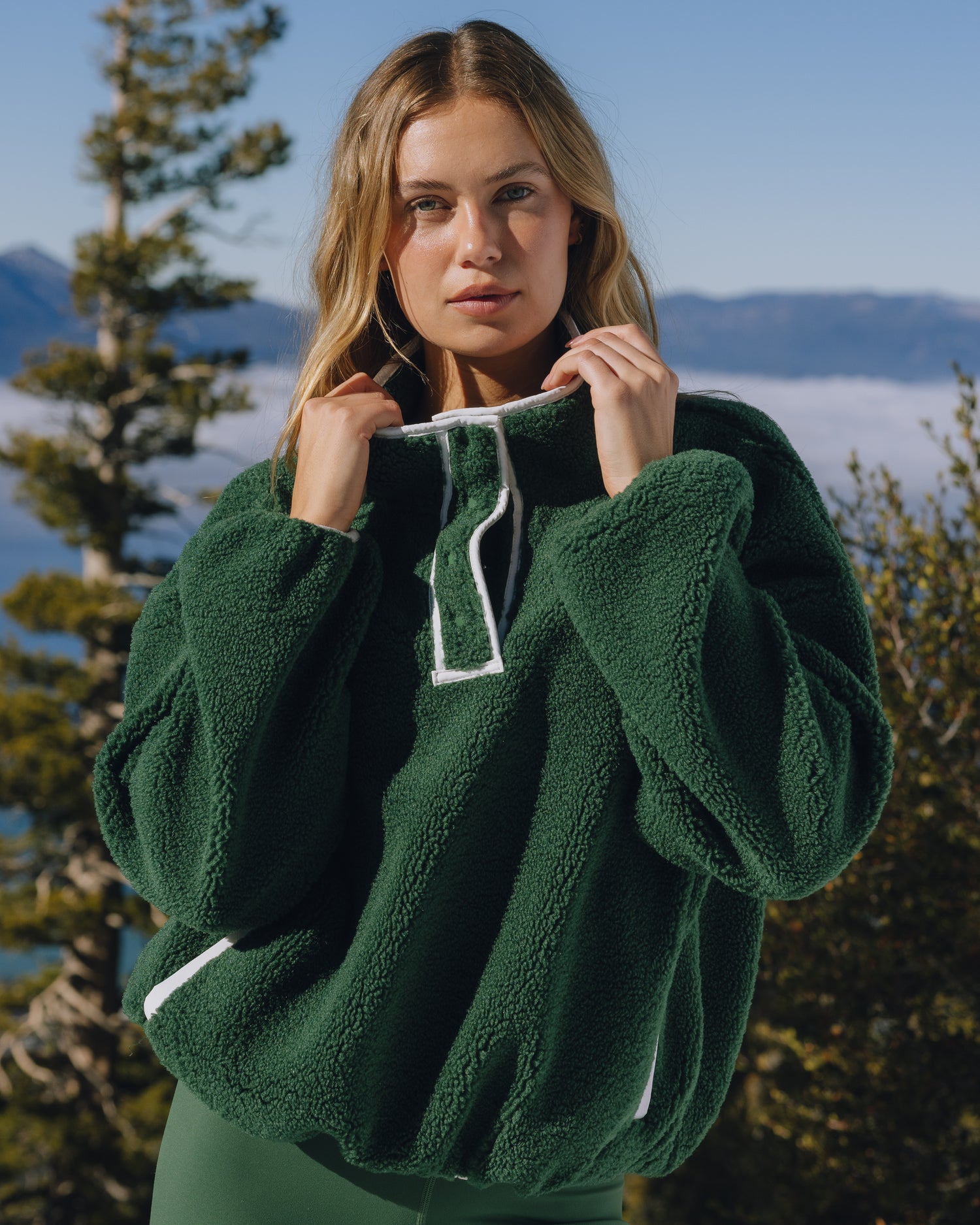 Sherpa Jacket - Forest Green – shopdailydrills