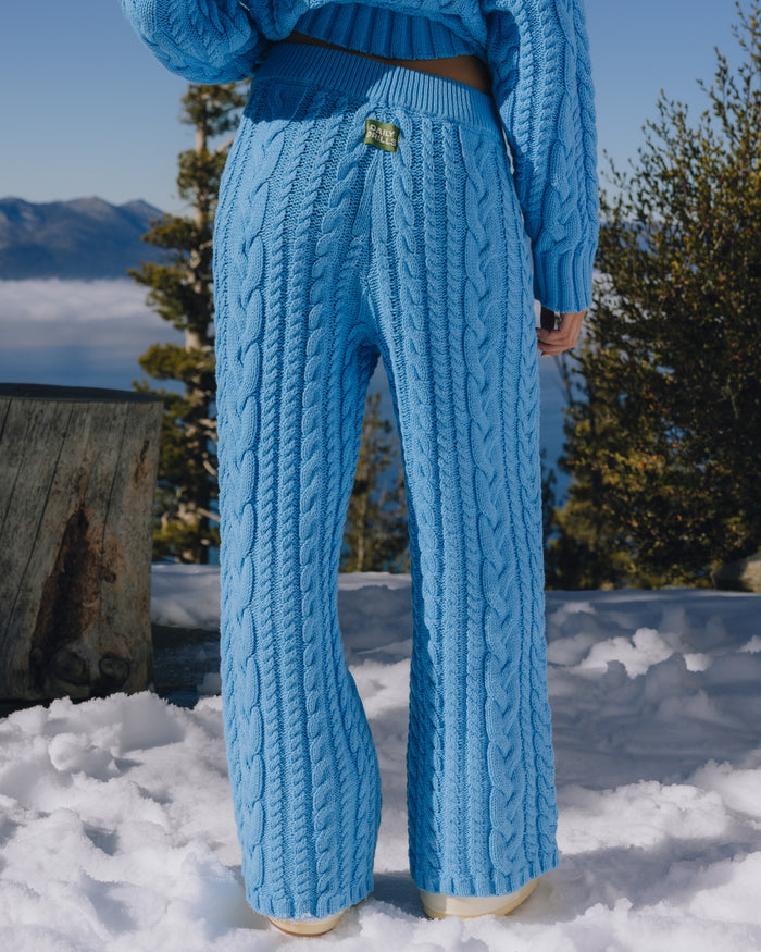 Cable Knit Resort Pants - Malibu