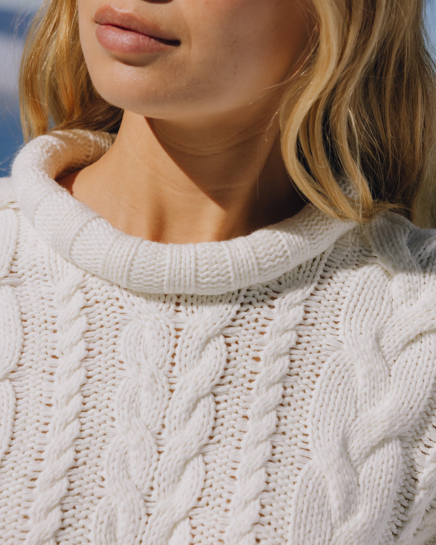 Cable Knit Oversized Sweater - Cream – shopdailydrills