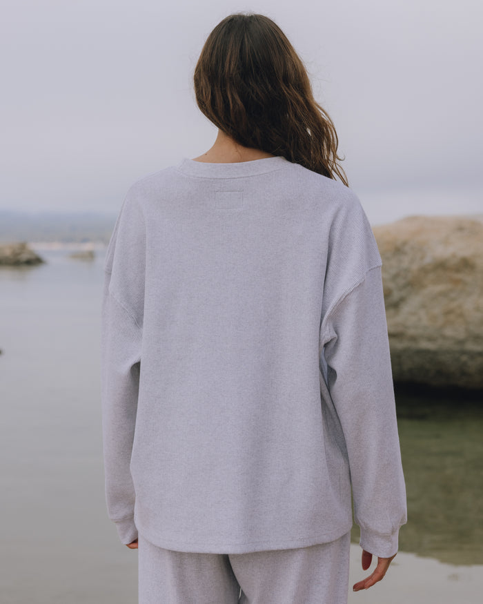 Oversized Thermal - Light Grey