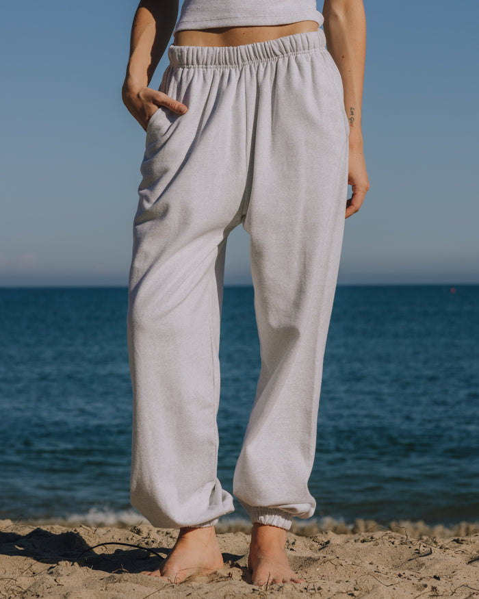 Unisex Fleece Joggers - Heather Grey