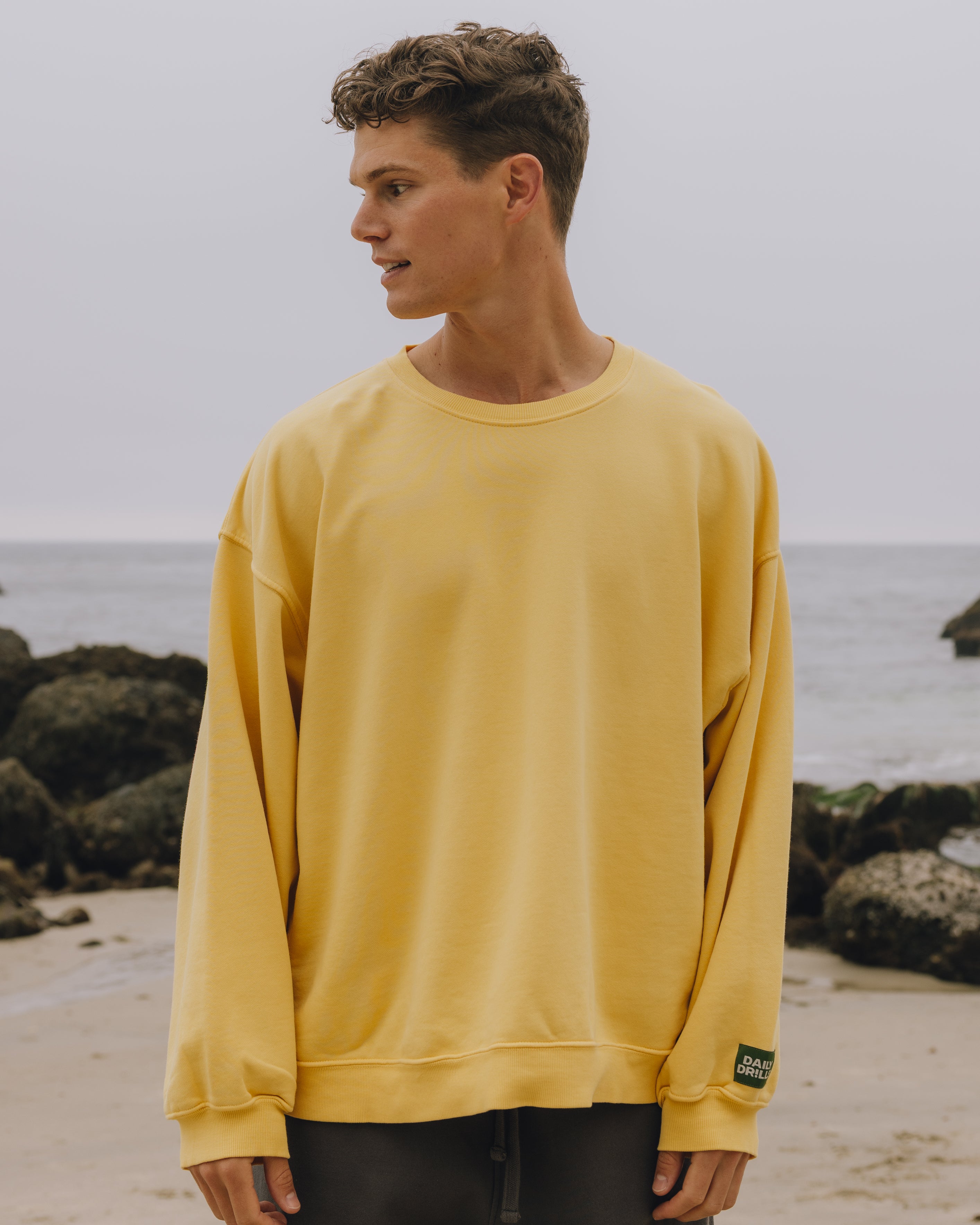 Unisex Oversized Crew - Sunny – shopdailydrills