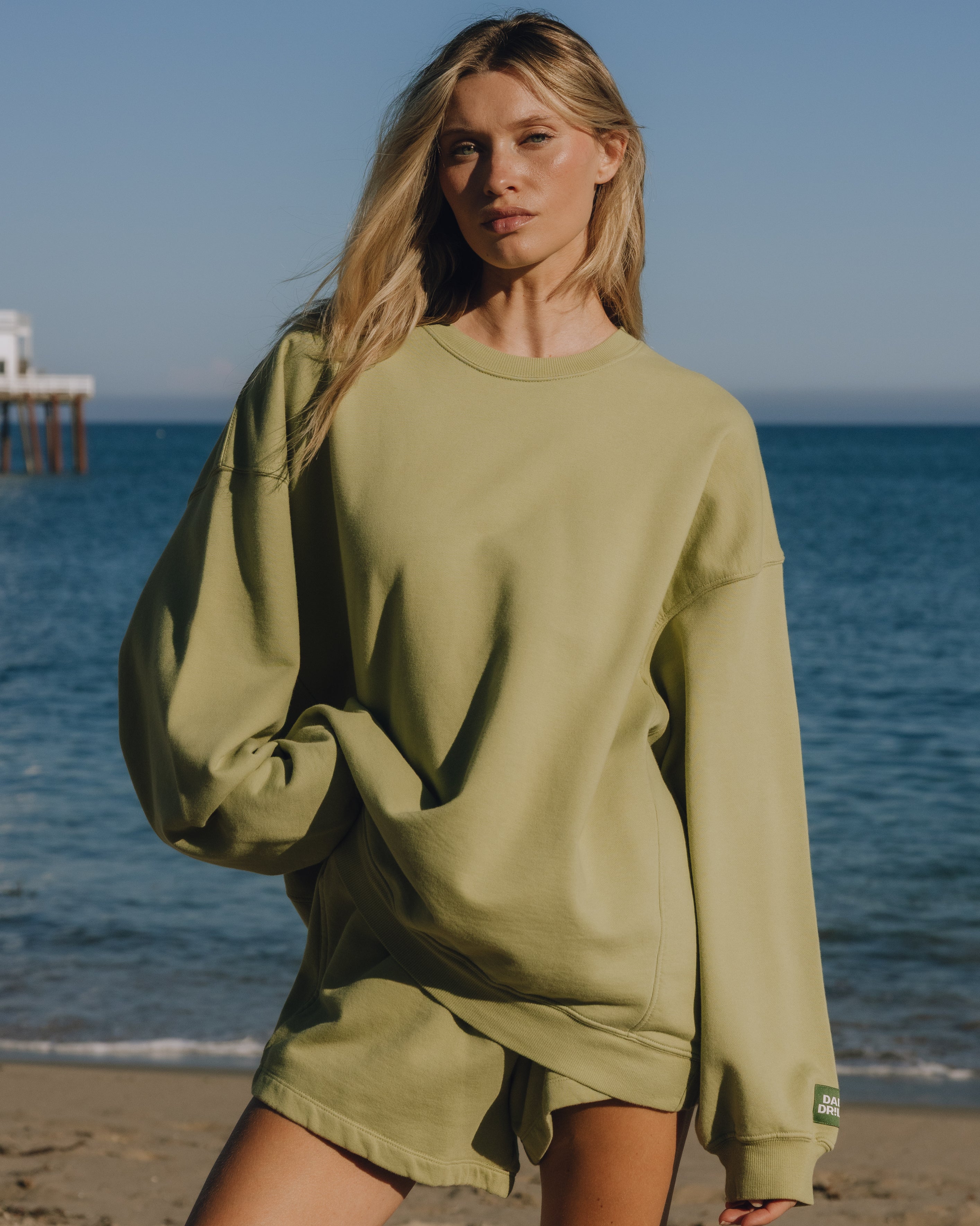 Unisex Oversized Crew - Matcha