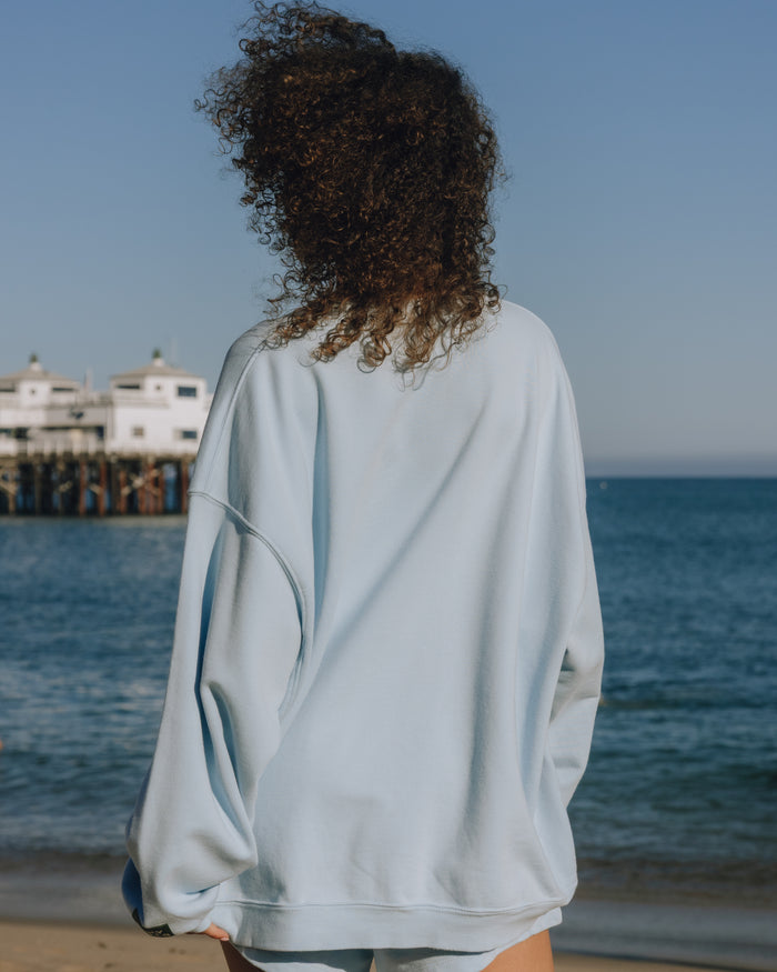 Unisex Oversized Crew - Powder