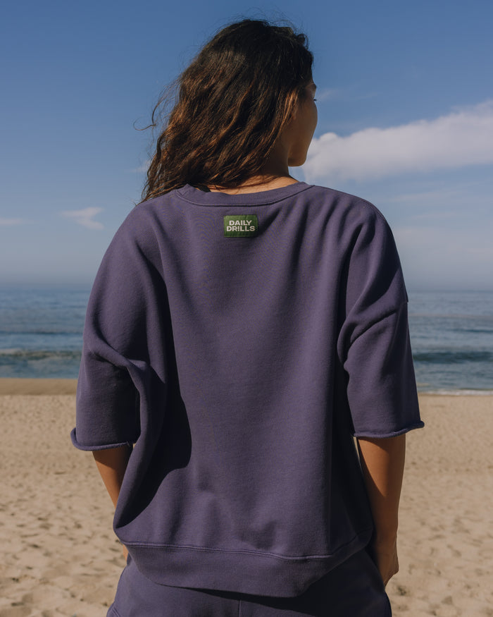 【STAMPD】OIL WASHED MALIBU HIGH CREW STAMPD Black Oil Wash Malibu High Crew Neck at Gravity NYC