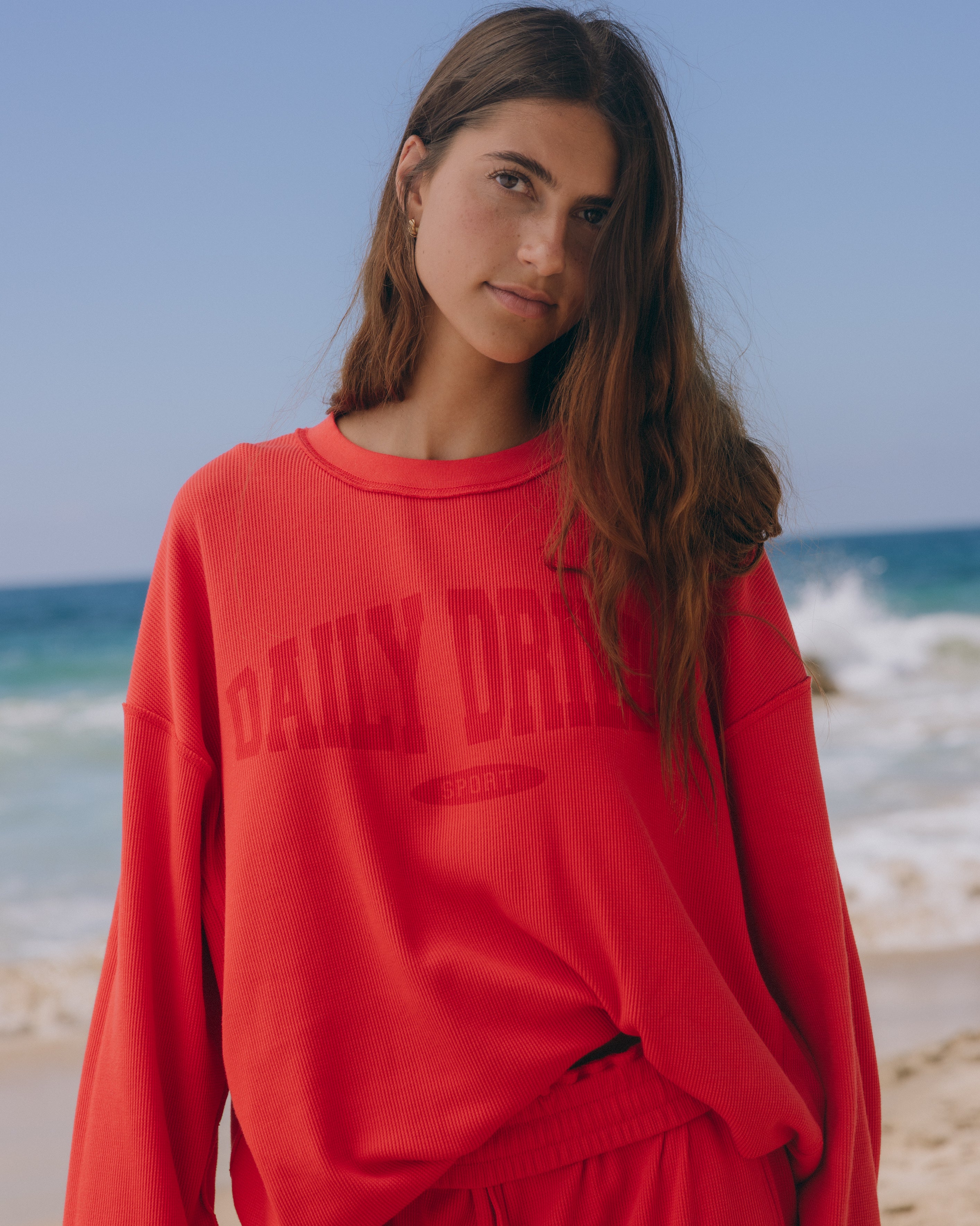 Oversized Sport Thermal - Heart with Monochrome Patch