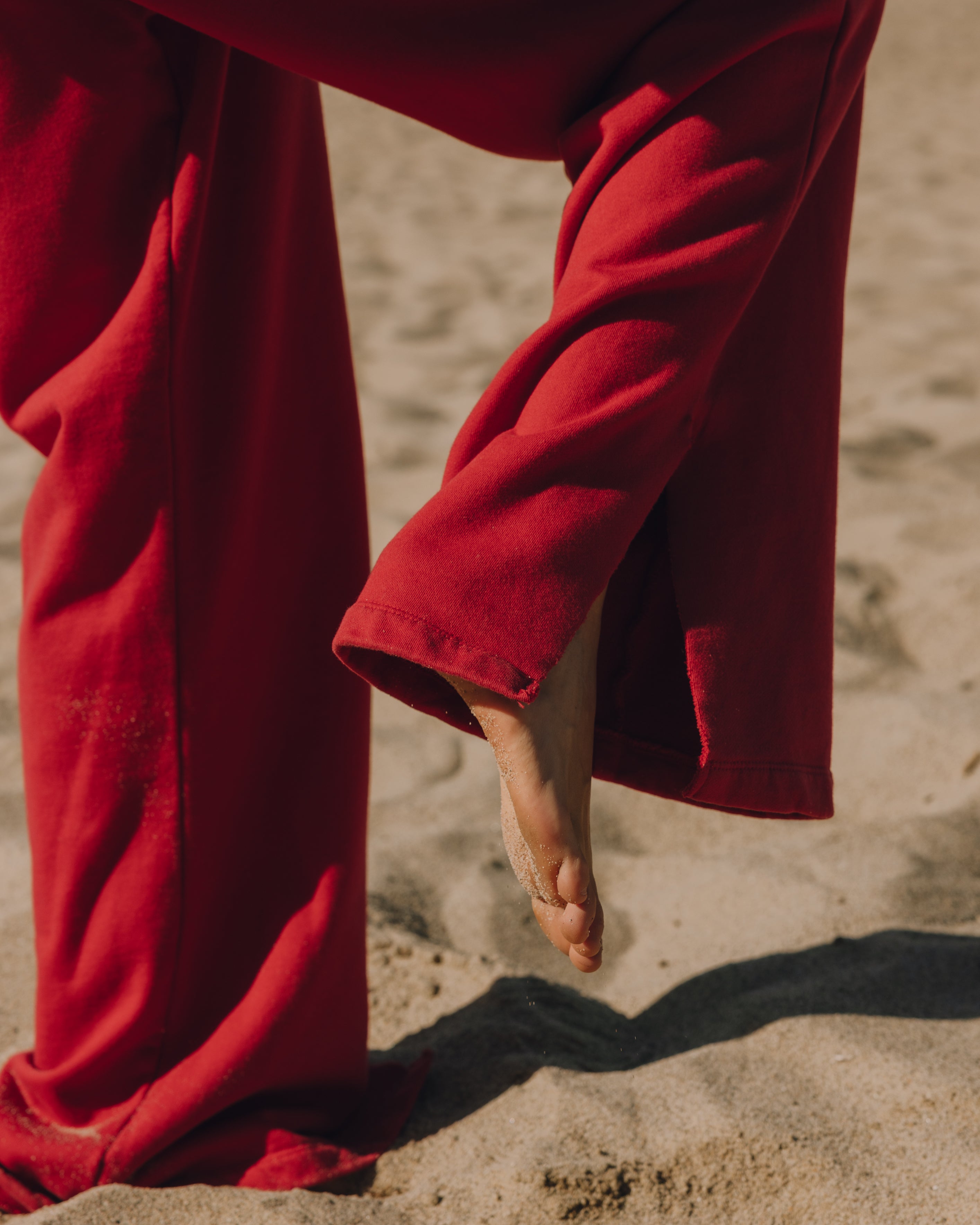 Wide Leg Sweatpants - Vintage Red – shopdailydrills