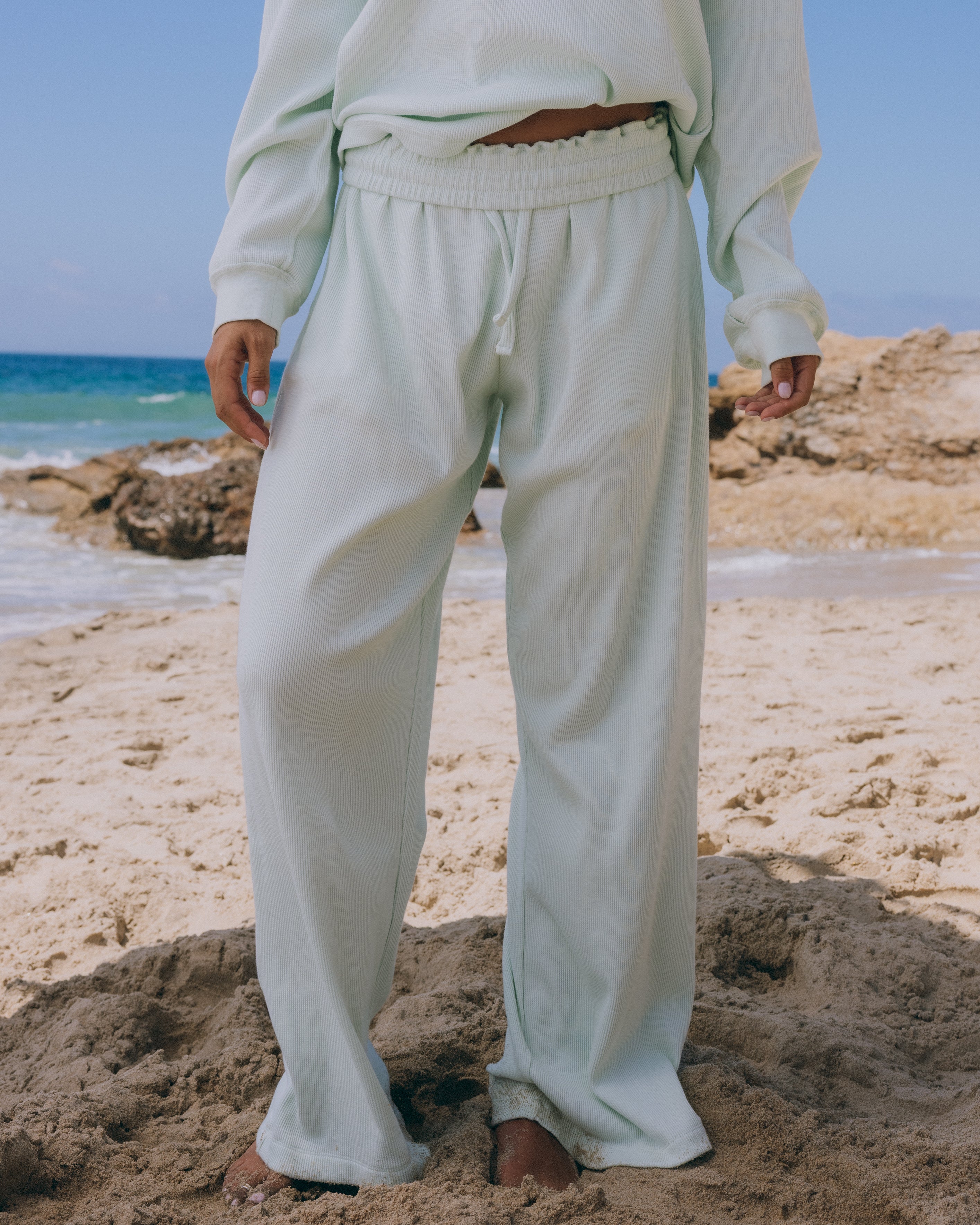 Thermal Resort Pants - Surf with Monochrome Patch