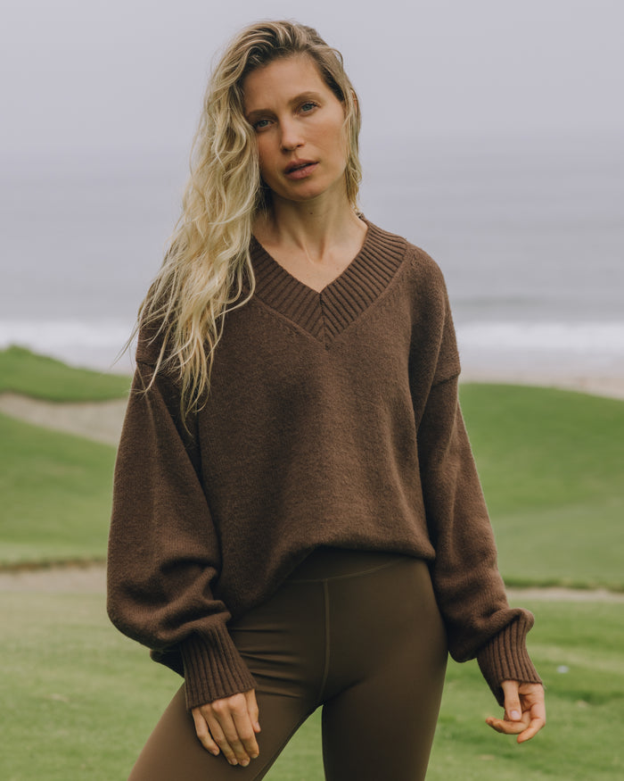 Oversized V-Neck Sweater - Coco