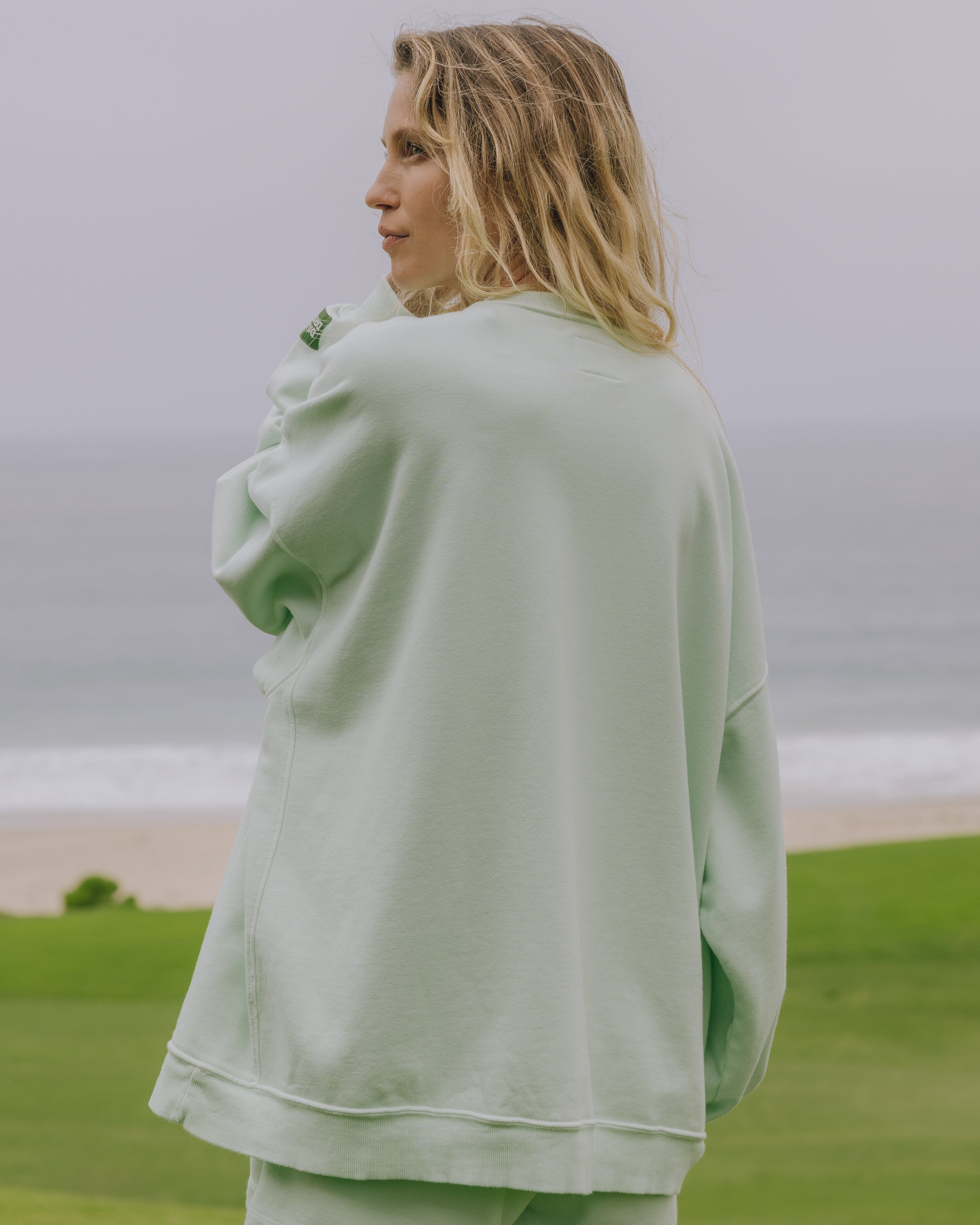 Cherish Oversized Sweatshirt グリーン herlipto Cherish Oversized Sweatshirt