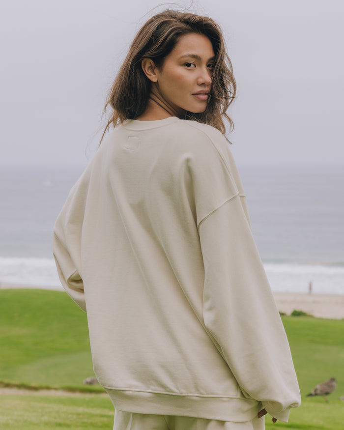 Unisex Oversized Crew - Sand