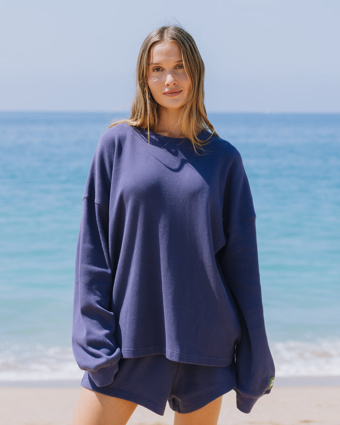 Oversized Thermal - Navy