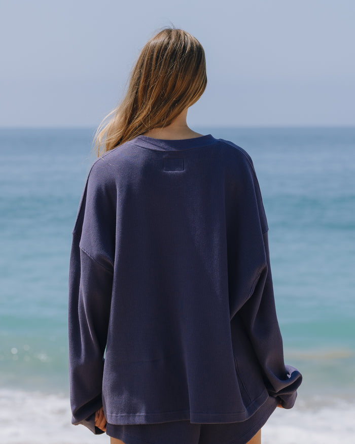 Oversized Thermal - Navy