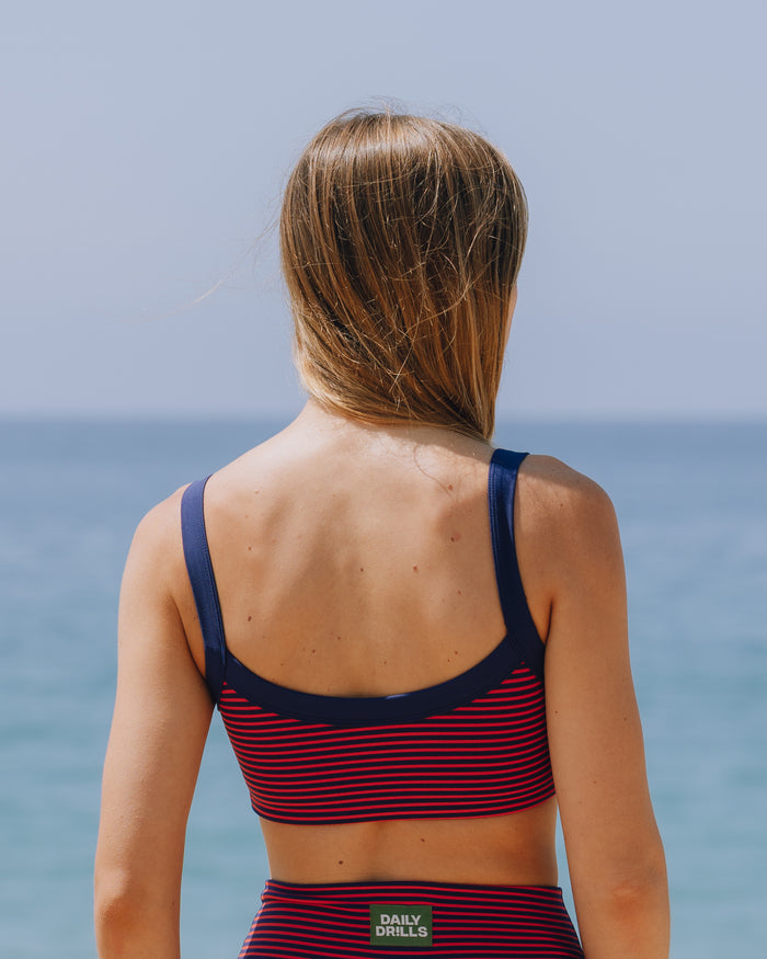 Play! Everyday Bra - Navy + Heart Stripe