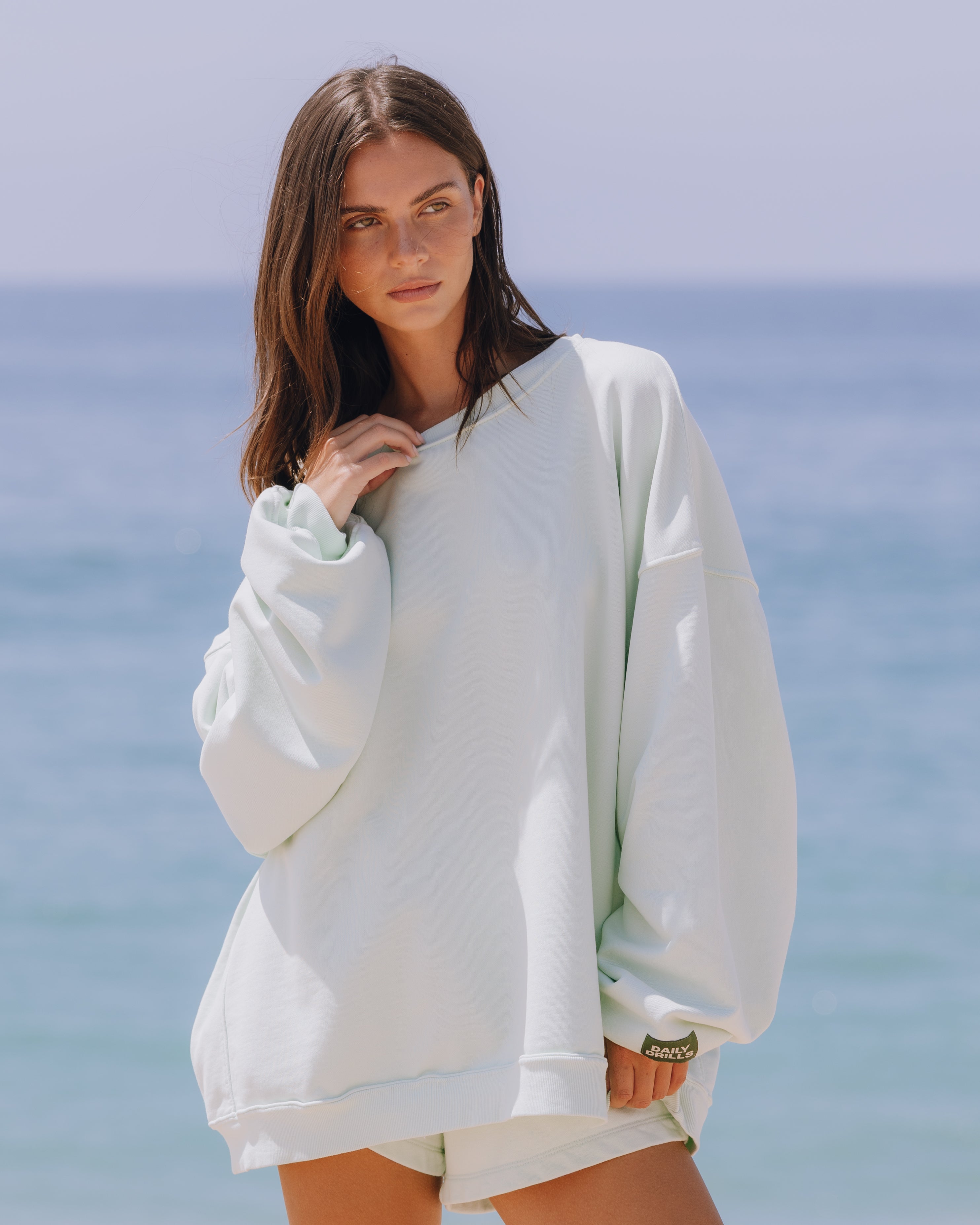 Unisex Oversized Crew - Surf