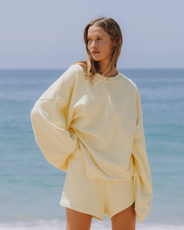 Unisex Oversized Crew - Lemonade