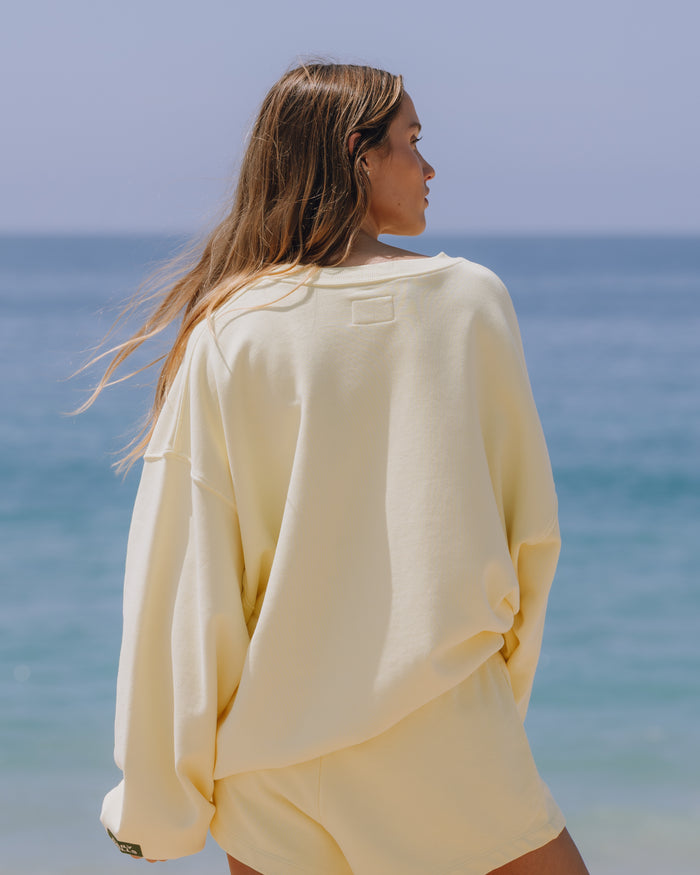 Unisex Oversized Crew - Lemonade