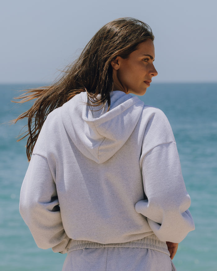 Fleece Daily Zip Hoodie - Heather Grey