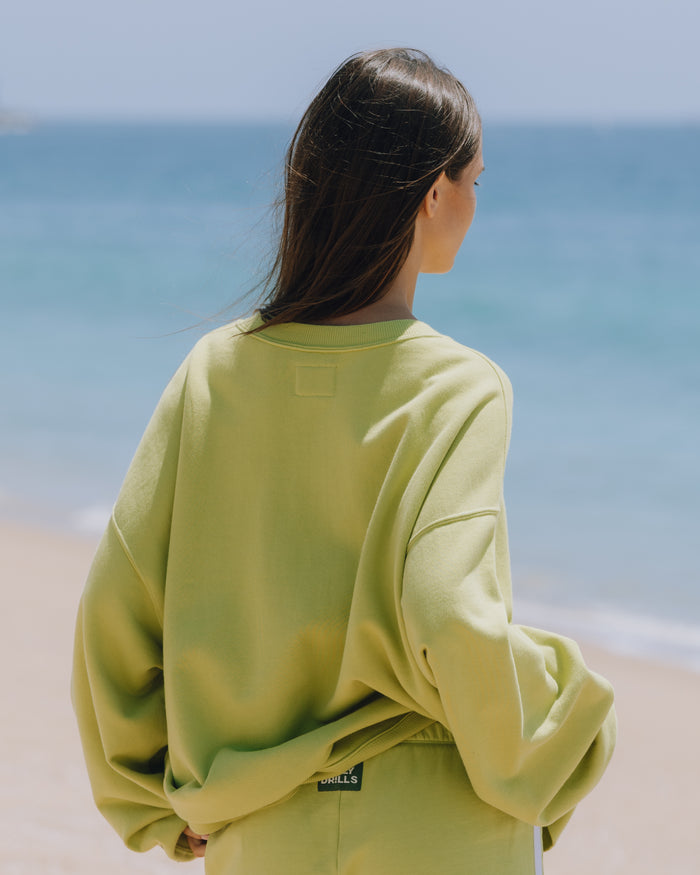 Oversized Tuck Crew - Citron
