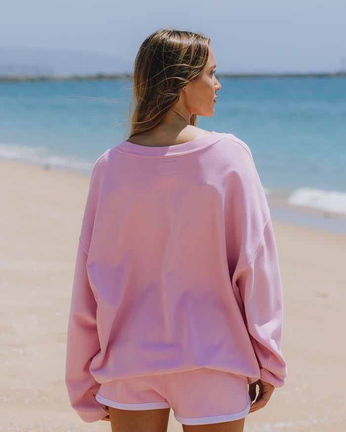 Oversized Tuck Crew - Taffy