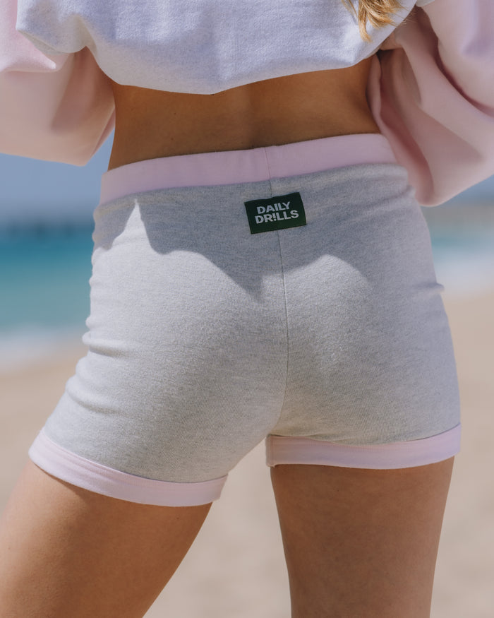 Sunday Shorts - Cupid + Heather Grey