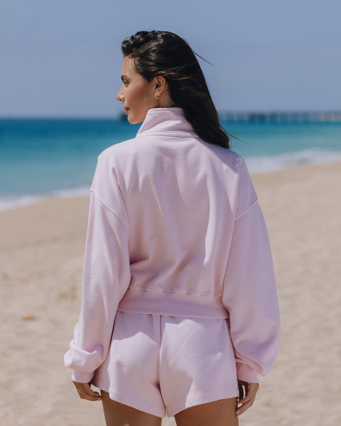 Funnel Neck Double Zip - Cupid