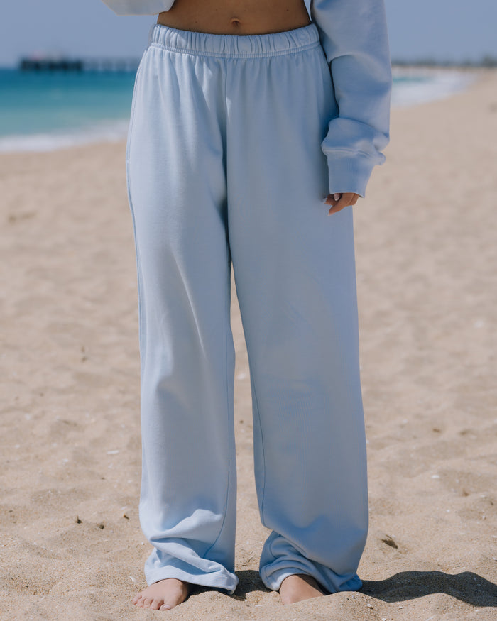 Straight Leg Sweatpants - Powder