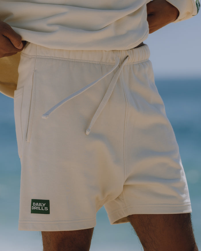 Mens Sweat Shorts - Sand