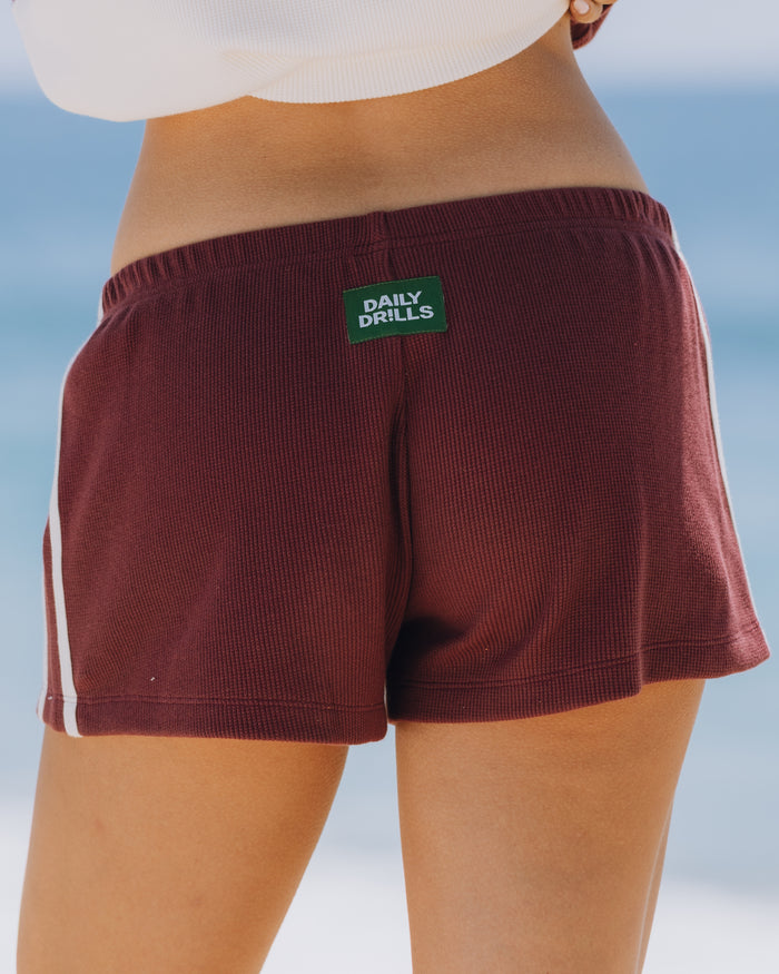 Thermal Micro Shorts - Bodega + Cream Stripe