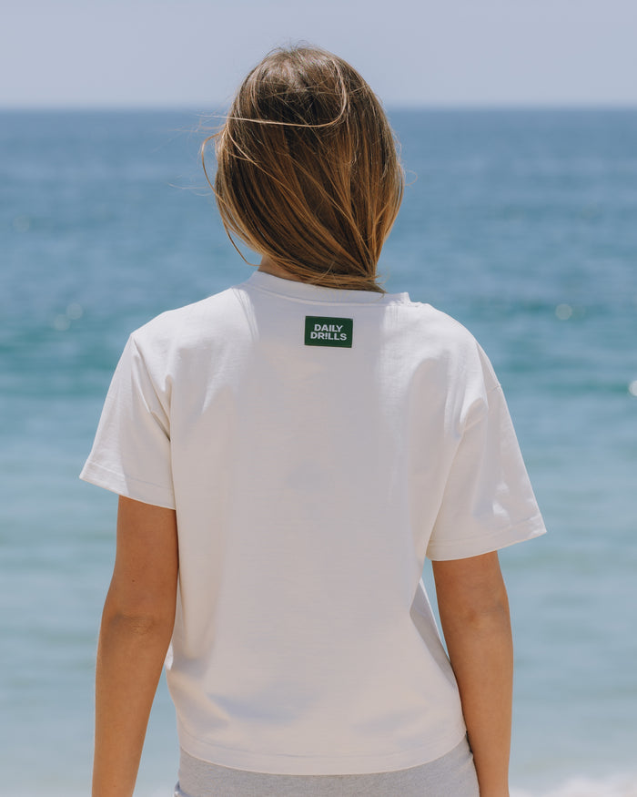 Summer Forever Boxy Tee - Cream