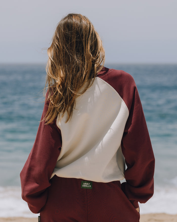 Heavyweight Vintage Raglan Crew - Bodega + Sand