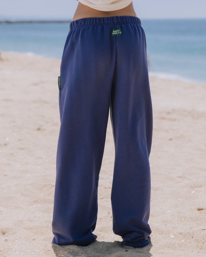 Heavyweight Straight Leg Sweatpants - Navy
