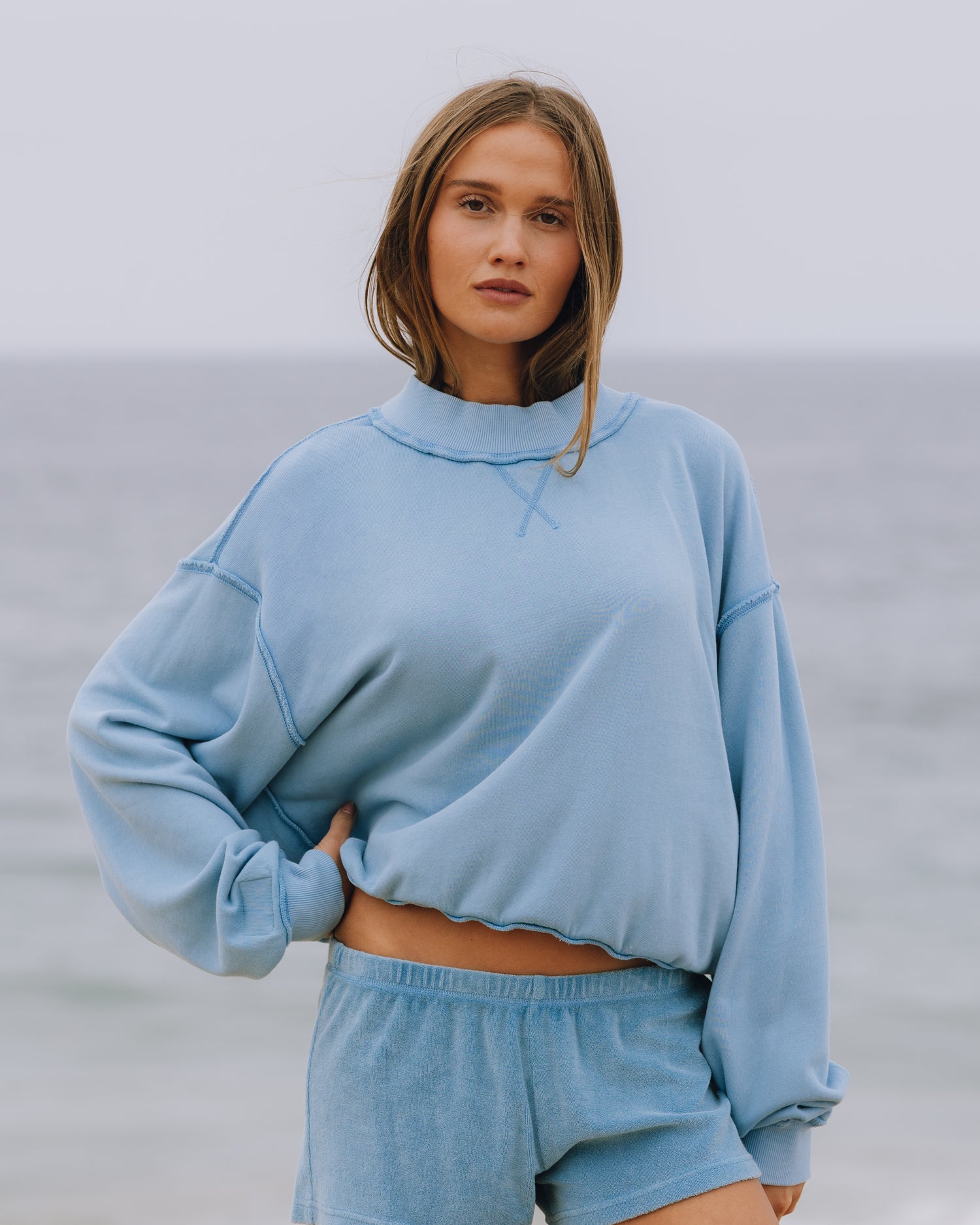 Terry Vintage Crew - Sunbleached Malibu – shopdailydrills