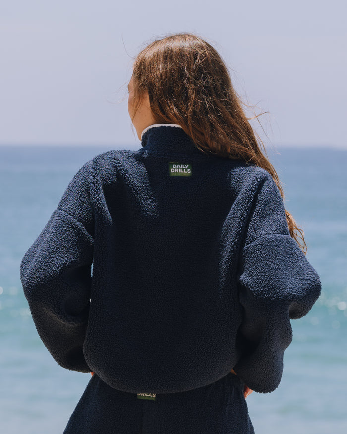 Sherpa Jacket - Navy