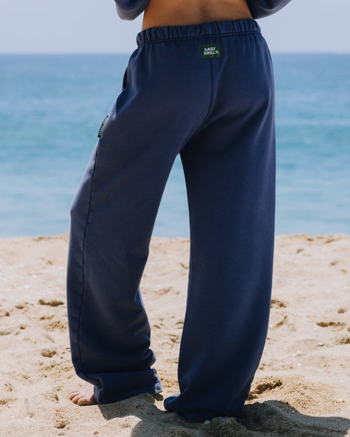 Heavyweight Straight Leg Sweatpants - Sunbleached Navy