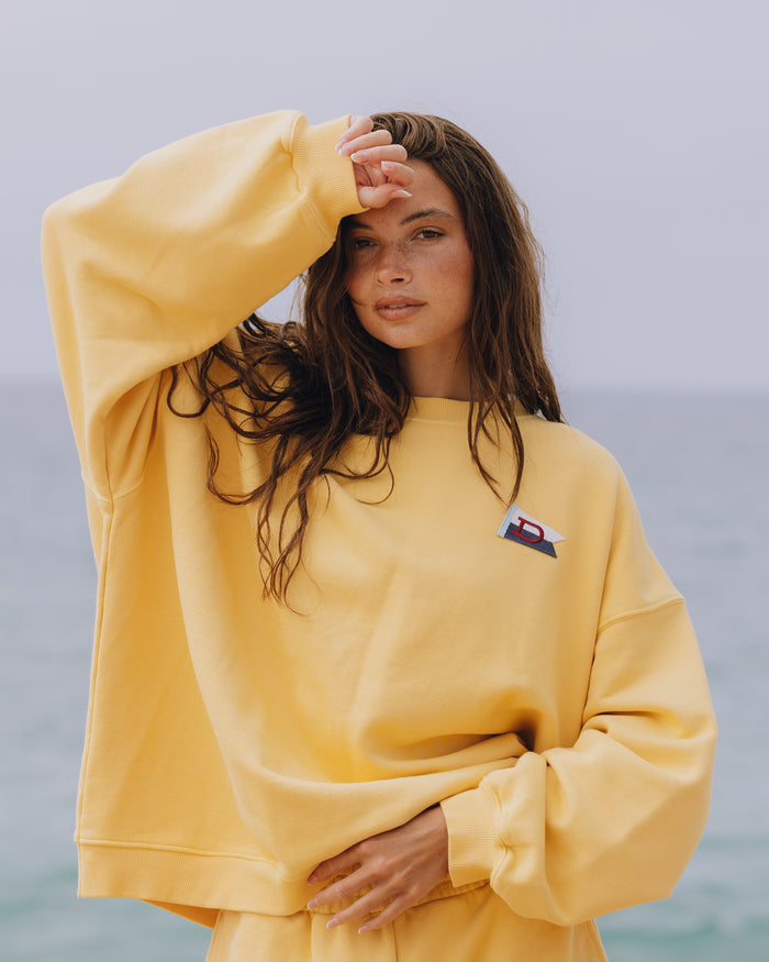 Heavyweight Oversized Out East Crew - Sunny